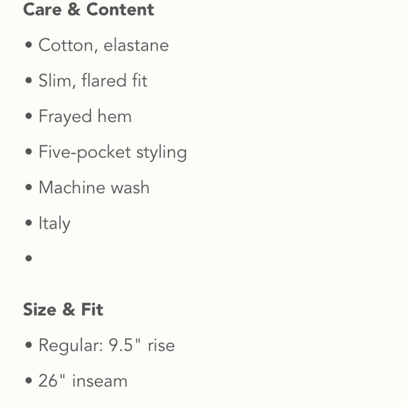 Pilcro Script High-Rise Cropped Flares 28 pants - Picture 6 of 7